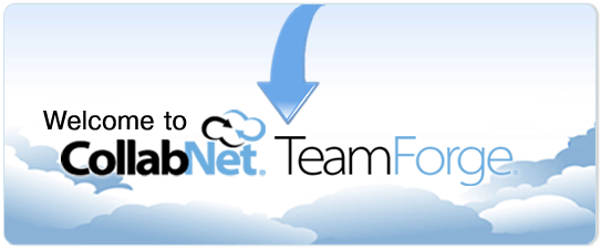 CollabNet TeamForge  - Welcome! If this is your first visit, please click the Online Help link to the left. For further assistance, please contact your CollabNet TeamForge administrator.