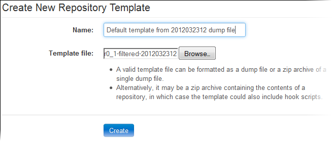 Create a repository template