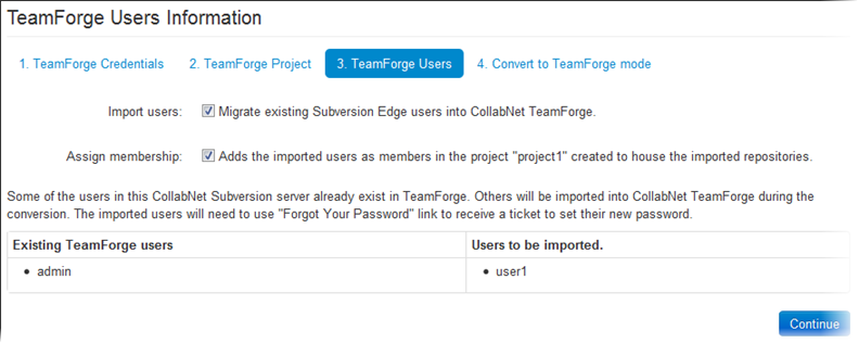 Step 3 - TeamForge Users